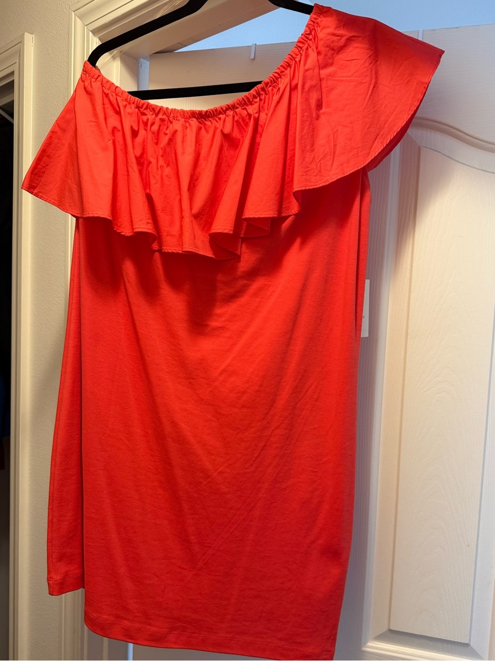 One Shoulder Ruffle Cocktail Dress - Picture 2 of 6